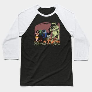 70S Horror Nightmare In Space Baseball T-Shirt